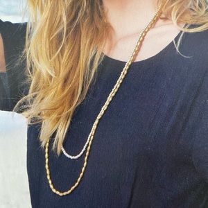 Noonday Collection Layered Artillery Necklace set of 2